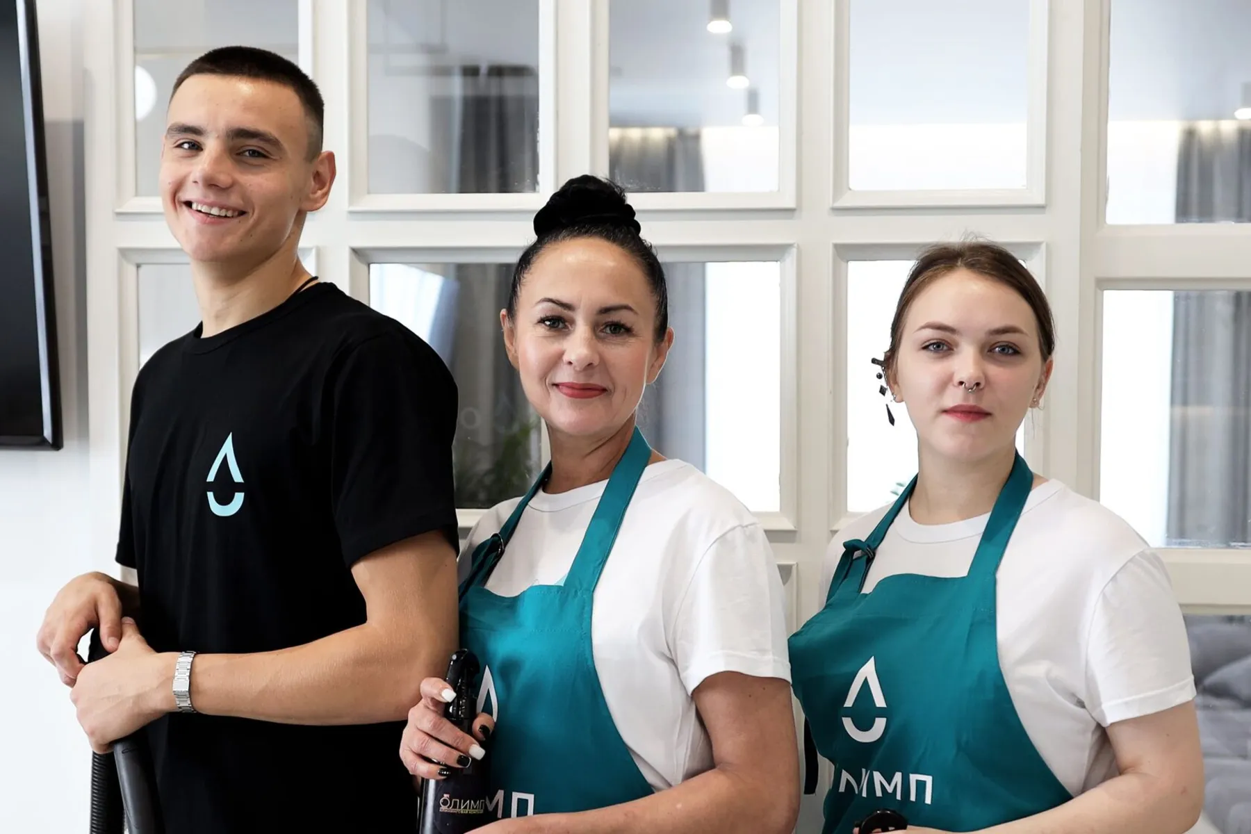 Бригада клининга «Олимп» на объекте в Орле
